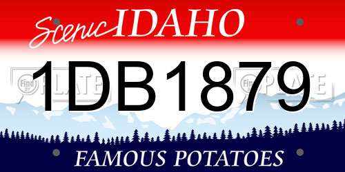 1DB1879 Idaho License Plate