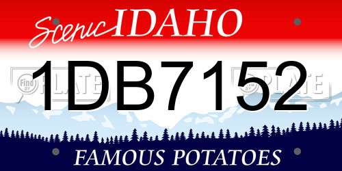 1DB7152 Idaho License Plate