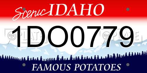 1DO0779 Idaho License Plate