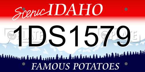 1DS1579 Idaho License Plate