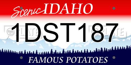 1DST187 Idaho License Plate
