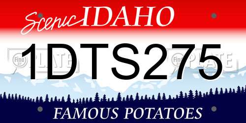 1DTS275 Idaho License Plate