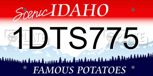 1DTS775 Idaho License Plate
