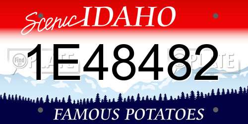 1E48482 Idaho License Plate