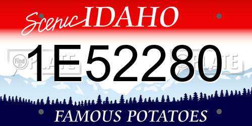1E52280 Idaho License Plate