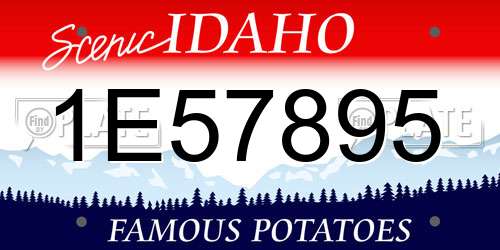 1E57895 Idaho License Plate
