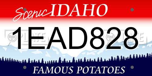 1EAD828 Idaho License Plate