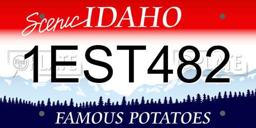 1EST482 Idaho License Plate