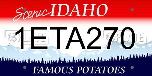 1ETA270 Idaho License Plate