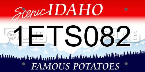 1ETS082 Idaho License Plate