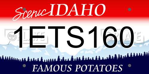 1ETS160 Idaho License Plate