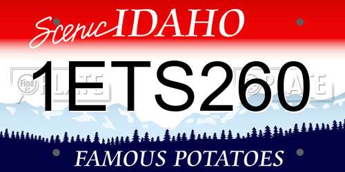 1ETS260 Idaho License Plate