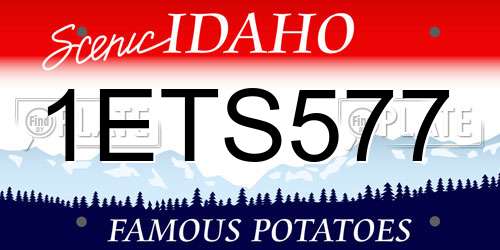1ETS577 Idaho License Plate