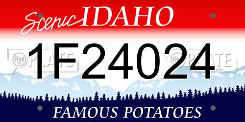 1F24024 Idaho License Plate
