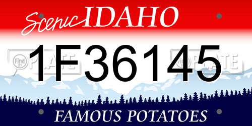 1F36145 Idaho License Plate