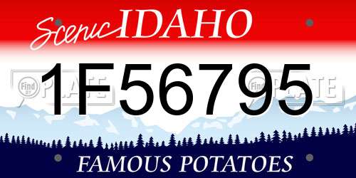 1F56795 Idaho License Plate