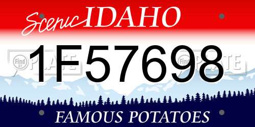 1F57698 Idaho License Plate