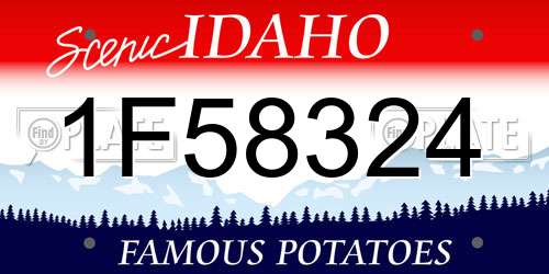 1F58324 Idaho License Plate