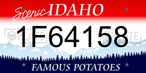 1F64158 Idaho License Plate