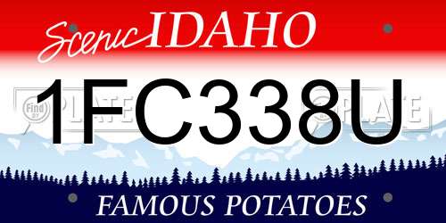 1FC338U Idaho License Plate