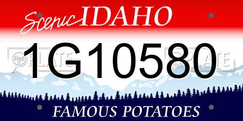 1G10580 Idaho License Plate