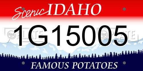 1G15005 Idaho License Plate