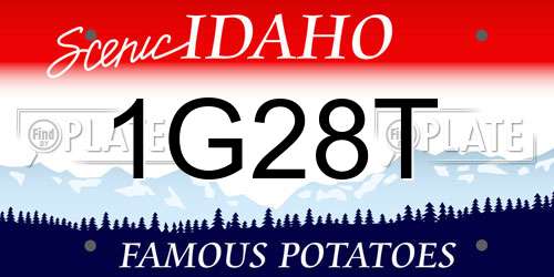 1G28T Idaho License Plate
