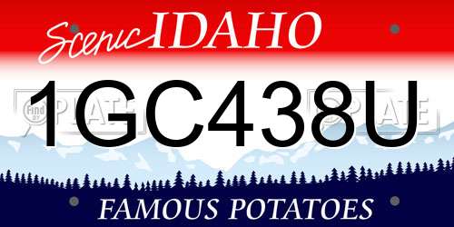 1GC438U Idaho License Plate