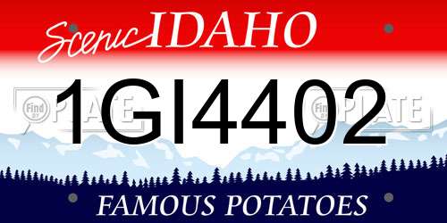 1GI4402 Idaho License Plate