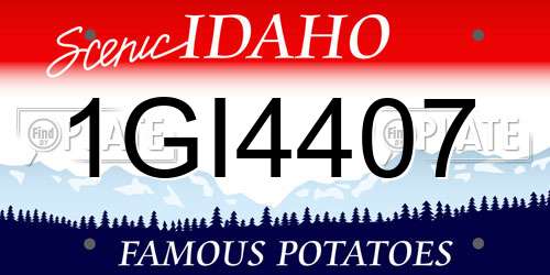 1GI4407 Idaho License Plate