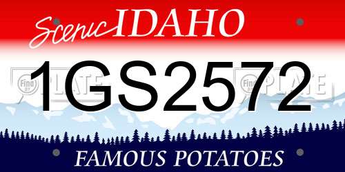 1GS2572 Idaho License Plate