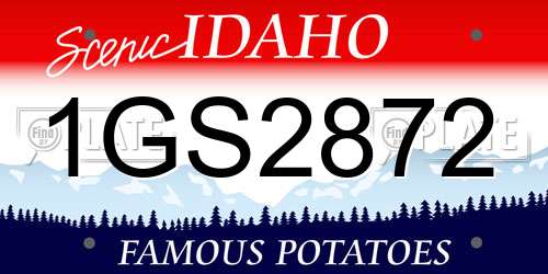 1GS2872 Idaho License Plate