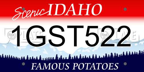 1GST522 Idaho License Plate