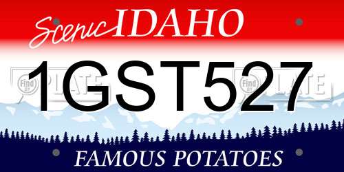 1GST527 Idaho License Plate