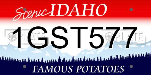 1GST577 Idaho License Plate