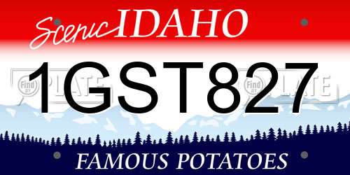 1GST827 Idaho License Plate