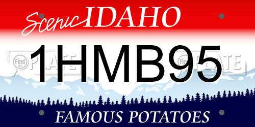 1HMB95 Idaho License Plate