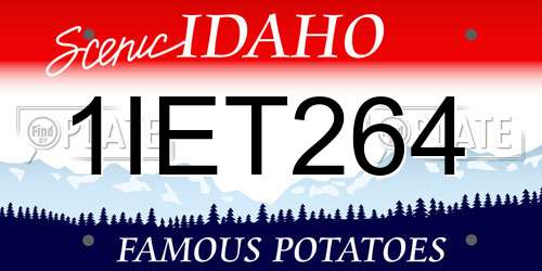 1IET264 Idaho License Plate