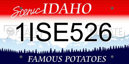 1ISE526 Idaho License Plate