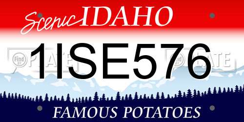 1ISE576 Idaho License Plate