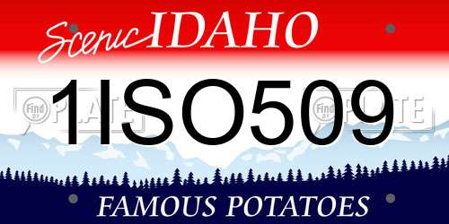 1ISO509 Idaho License Plate