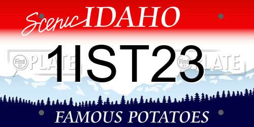 1IST23 Idaho License Plate