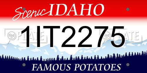 1IT2275 Idaho License Plate