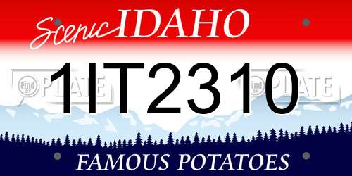 1IT2310 Idaho License Plate