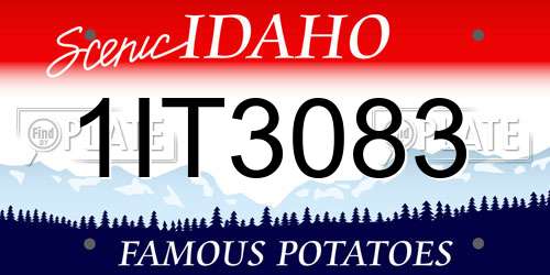 1IT3083 Idaho License Plate