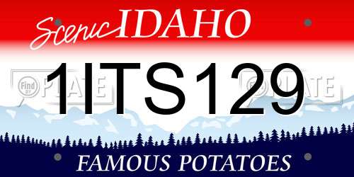 1ITS129 Idaho License Plate