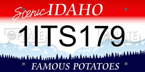 1ITS179 Idaho License Plate