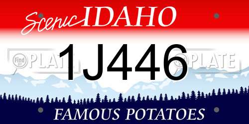 1J446 Idaho License Plate
