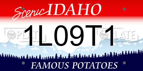 1L09T1 Idaho License Plate