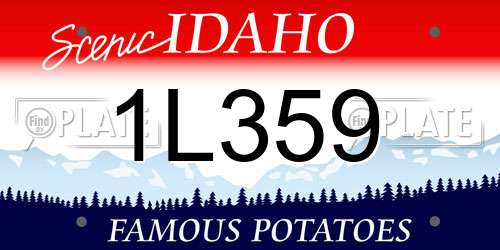1L359 Idaho License Plate